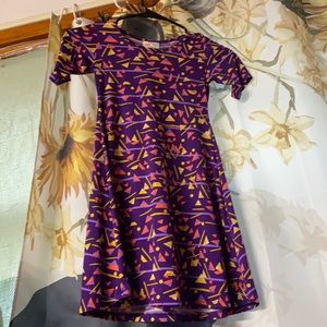 Size 6 Little girls purple stretch dress
